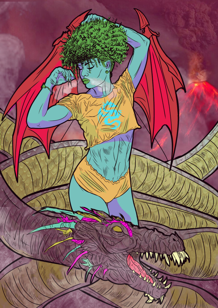 Dragon Girl Illustration